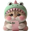 🥺 Эмодзи «Дино котики» для Telegram