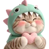 🫶 Эмодзи «Дино котики» для Telegram