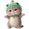 👻 Эмодзи «Дино котики» для Telegram