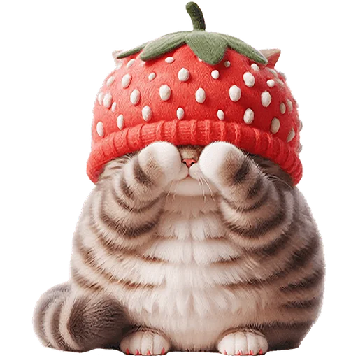 🫣 Стикер «Пушистые клубники» для Telegram