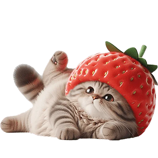 🫠 Стикер «Пушистые клубники» для Telegram