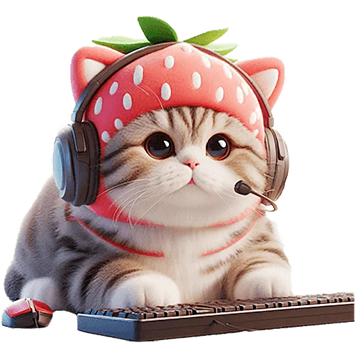 💻 Стикер «Пушистые клубники» для Telegram