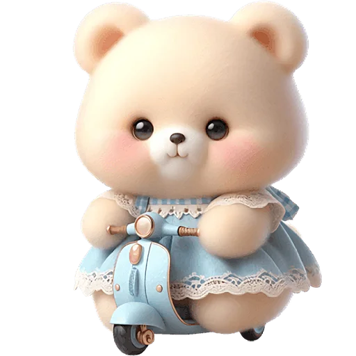 🛵 Стикер «Маленькая медведица» для Telegram