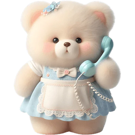 📞 Стикер «Маленькая медведица» для Telegram