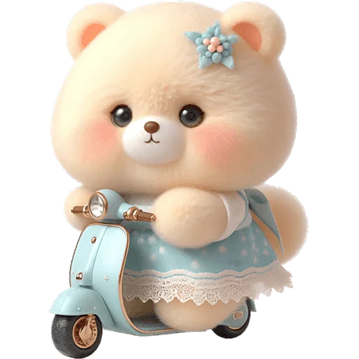 🛵 Стикер «Маленькая медведица» для Telegram