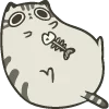 Стикер 2 Fat Animals ʕ