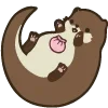 Стикер 17 Fat Animals ʕ