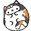 Стикер 40 Fat Animals ʕ