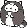 Стикер 34 Fat Animals ʕ
