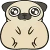 Стикер 9 Fat Animals ʕ