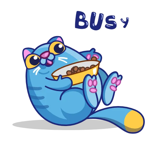 😙 Стикер «Fat Blue C» для Telegram