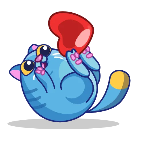 😚 Стикер «Fat Blue C» для Telegram