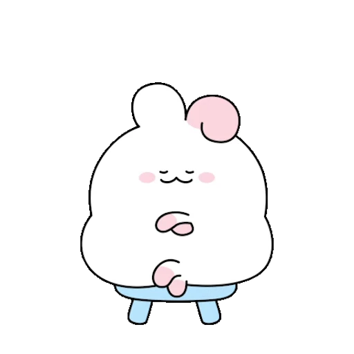 🙂‍↔️ Стикер «Fat Bunny» для Telegram