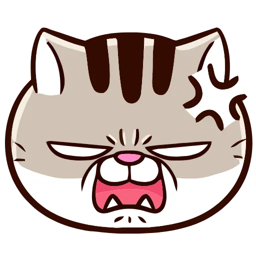 😠 Эмодзи «FAT CAT» для Telegram