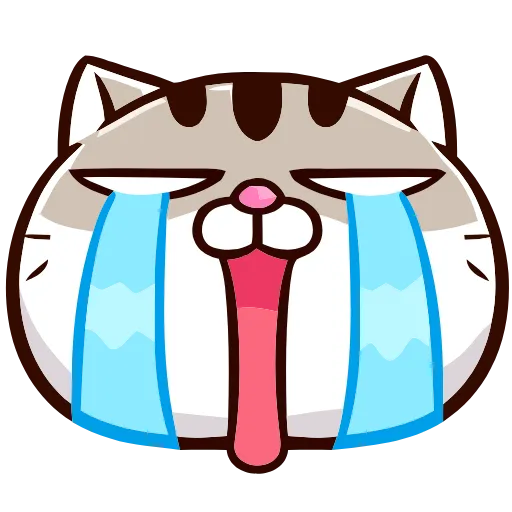 😭 Эмодзи «FAT CAT» для Telegram