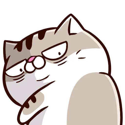 😠 Эмодзи «FAT CAT» для Telegram