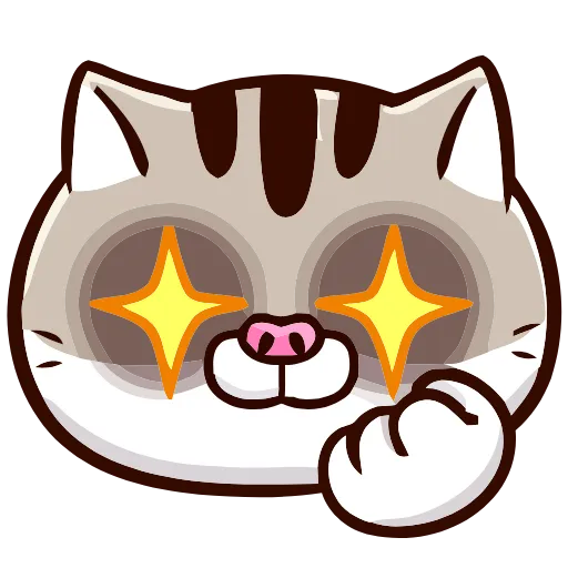 🤩 Эмодзи «FAT CAT» для Telegram