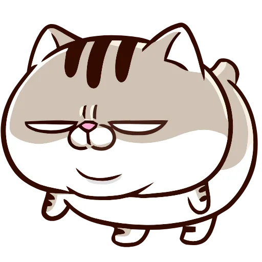 😒 Эмодзи «FAT CAT» для Telegram