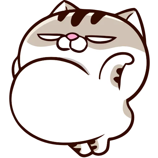 😐 Эмодзи «FAT CAT» для Telegram