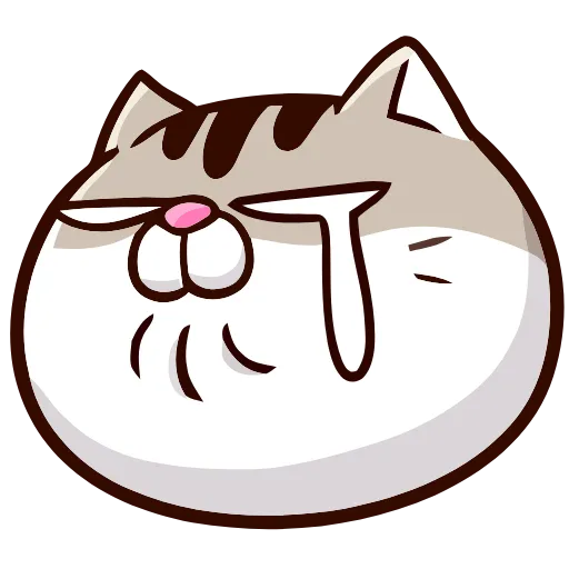 😢 Эмодзи «FAT CAT» для Telegram