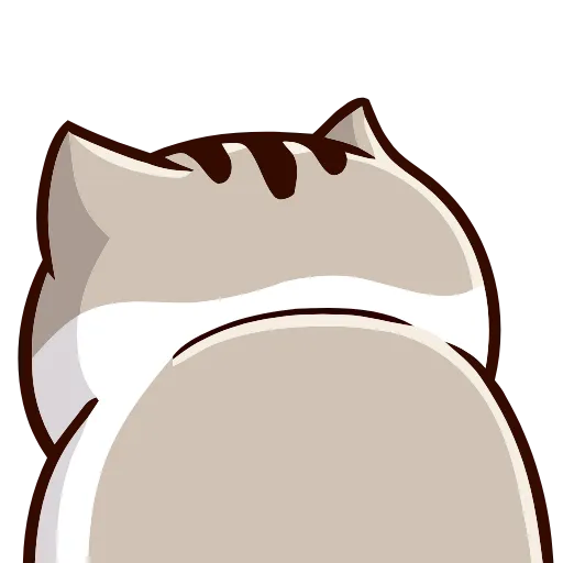 🐈 Эмодзи «FAT CAT» для Telegram