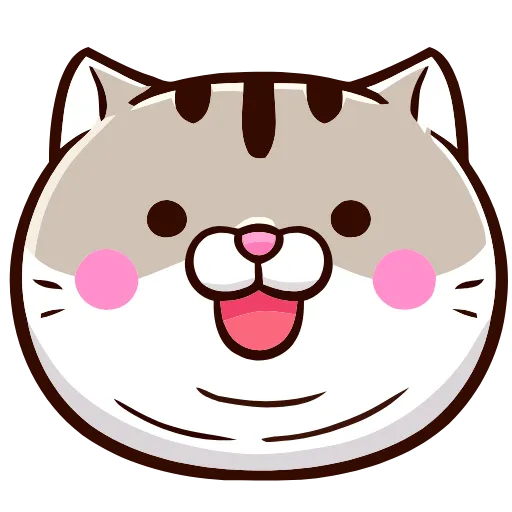 😳 Эмодзи «FAT CAT» для Telegram