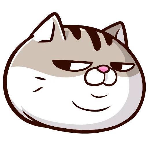 😒 Эмодзи «FAT CAT» для Telegram