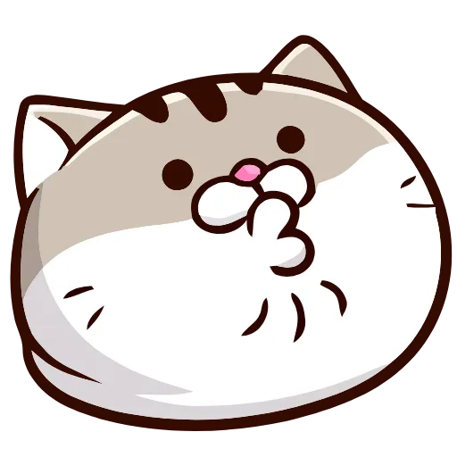😗 Эмодзи «FAT CAT» для Telegram