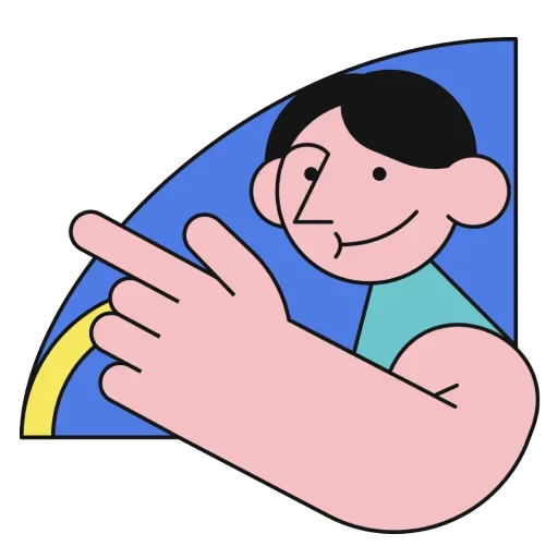 👈 Стикер «Fat funny guy» для Telegram