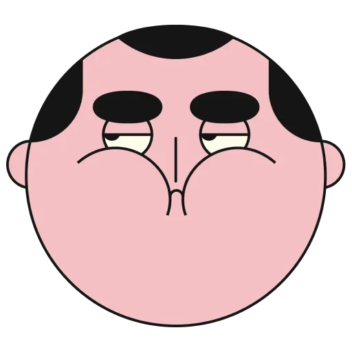 😳 Стикер «Fat funny guy» для Telegram