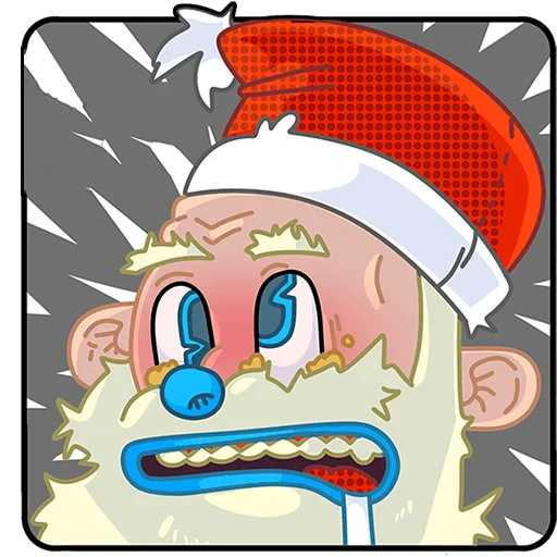 🤪 Стикер «Дед Отмороз Без Текста» для Telegram