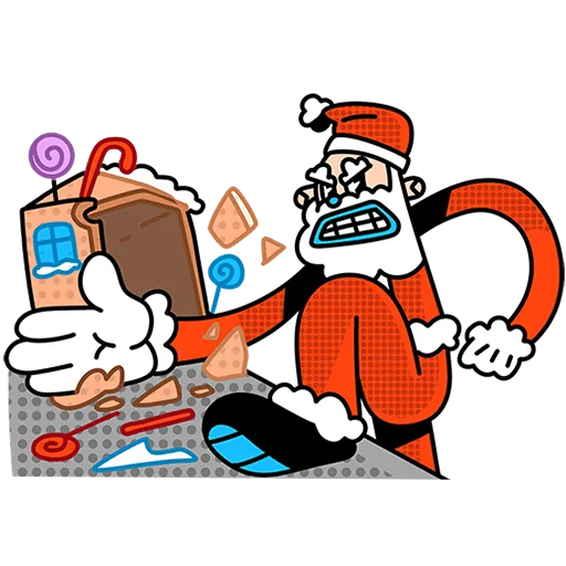 😒 Стикер «Дед Отмороз Без Текста» для Telegram