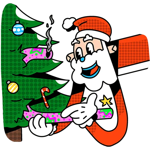🎄 Стикер «Дед Отмороз Без Текста» для Telegram