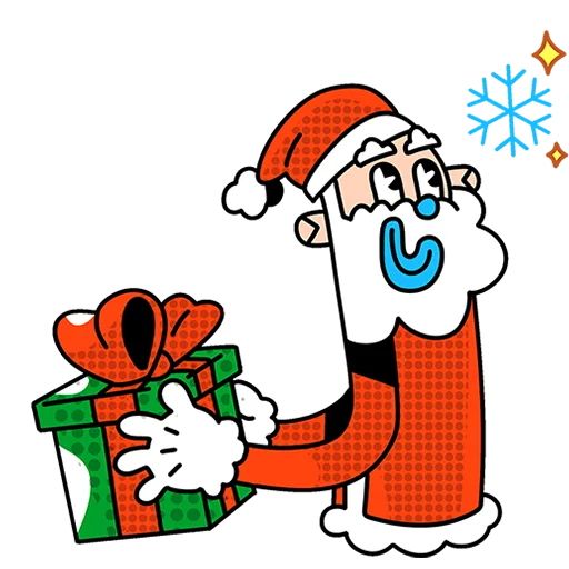 🎁 Стикер «Дед Отмороз Без Текста» для Telegram