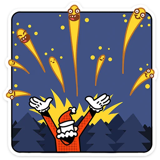 🎅 Стикер «Дед Отмороз» для Telegram