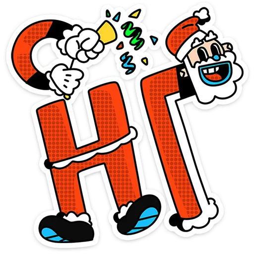 🎅 Стикер «Дед Отмороз» для Telegram