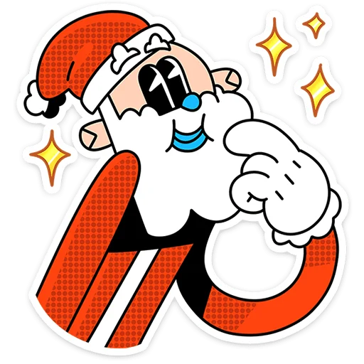 🎅 Стикер «Дед Отмороз» для Telegram