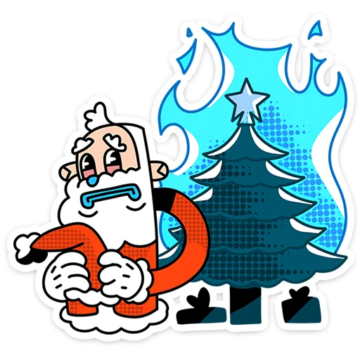 🎅 Стикер «Дед Отмороз» для Telegram