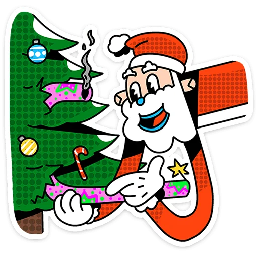 🎅 Стикер «Дед Отмороз» для Telegram