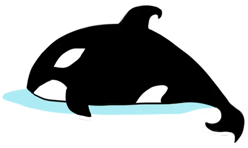 😥 Стикер «Жирная Косатка» для Telegram