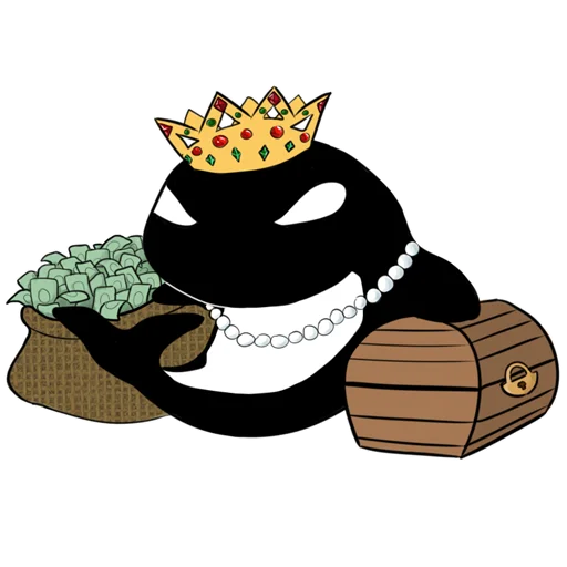 💵 Стикер «Жирная Косатка» для Telegram