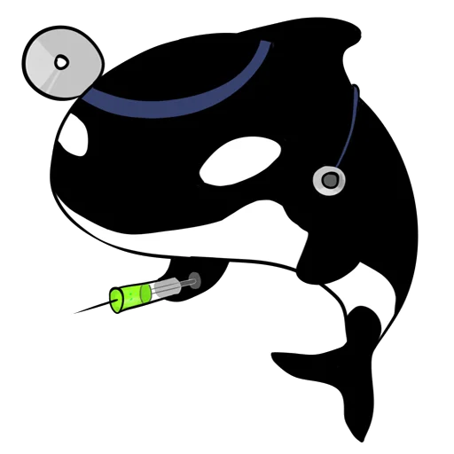 👨‍🔬 Стикер «Жирная Косатка» для Telegram