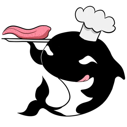 👩‍🍳 Стикер «Жирная Косатка» для Telegram