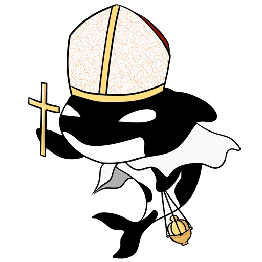 ⛪️ Стикер «Жирная Косатка» для Telegram