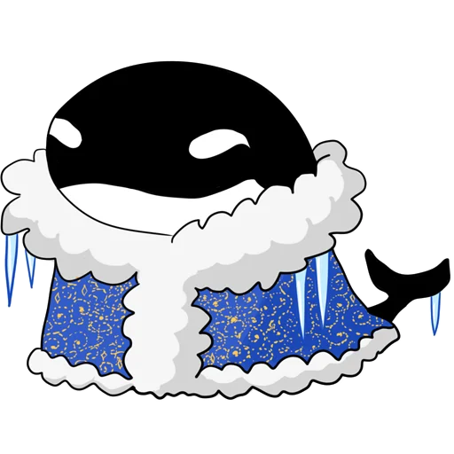 ❄️ Стикер «Жирная Косатка» для Telegram