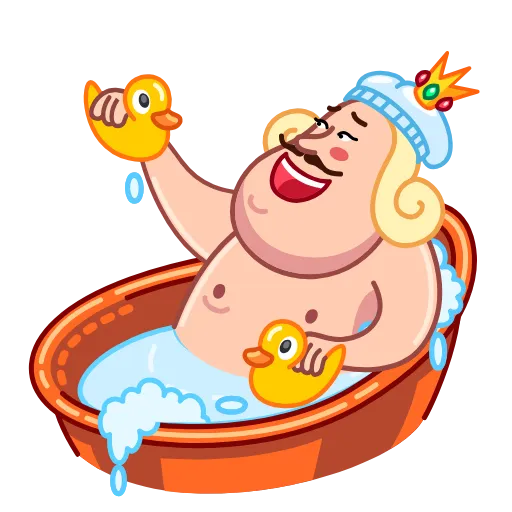 🛀 Стикер «King» для Telegram