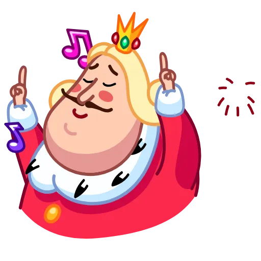 🕺 Стикер «King» для Telegram