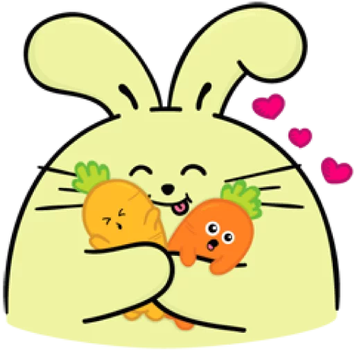 😚 Стикер «Fat Rabbit Farm» для Telegram