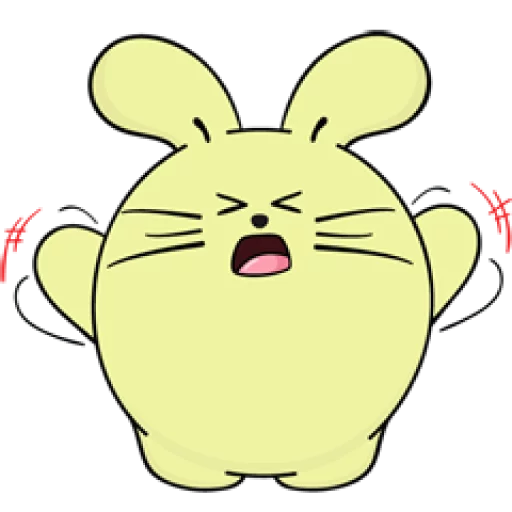 😫 Стикер «Fat Rabbit Farm» для Telegram