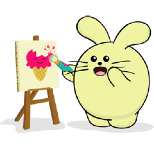 😃 Стикер «Fat Rabbit Farm» для Telegram